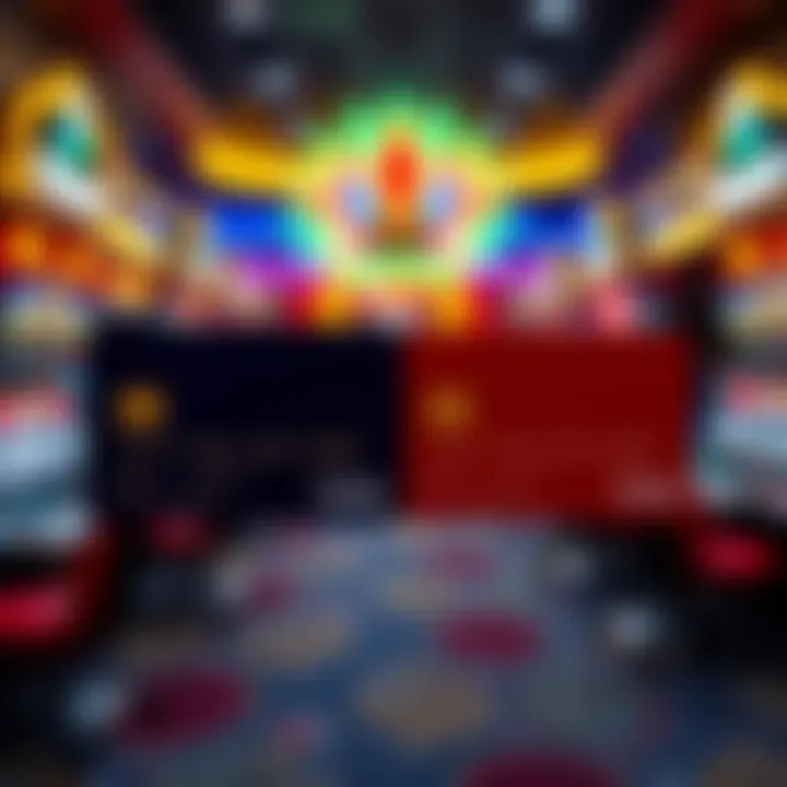 Secure online payment methods represented by credit card and digital wallet icons on a casino background