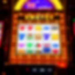 Bright digital slot machine interface showing reels with various Australian themed symbols