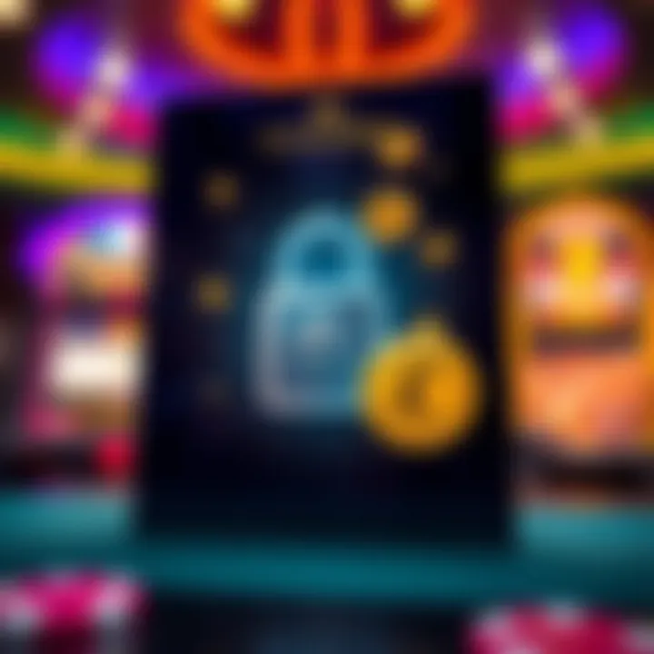 Visual representation of claiming casino bonuses safely with a secure digital lock and Australian currency symbols
