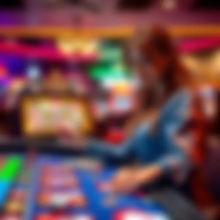 Illustration of a player comparing features across different online casino sites linked to Jackpot Jill
