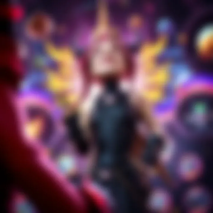 Vibrant game graphics showcasing detailed character designs and dynamic lighting