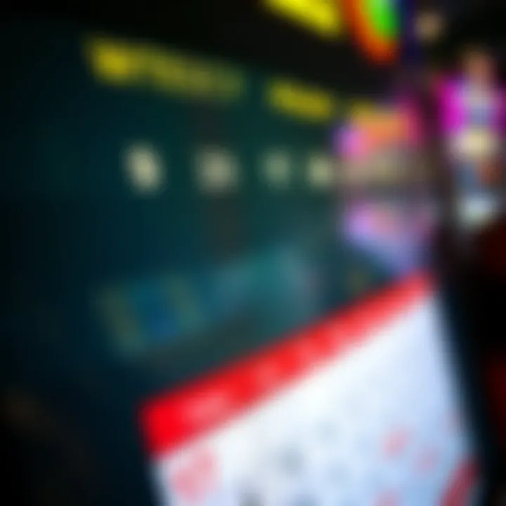 Close-up of a digital calendar highlighting public holidays affecting venue opening hours