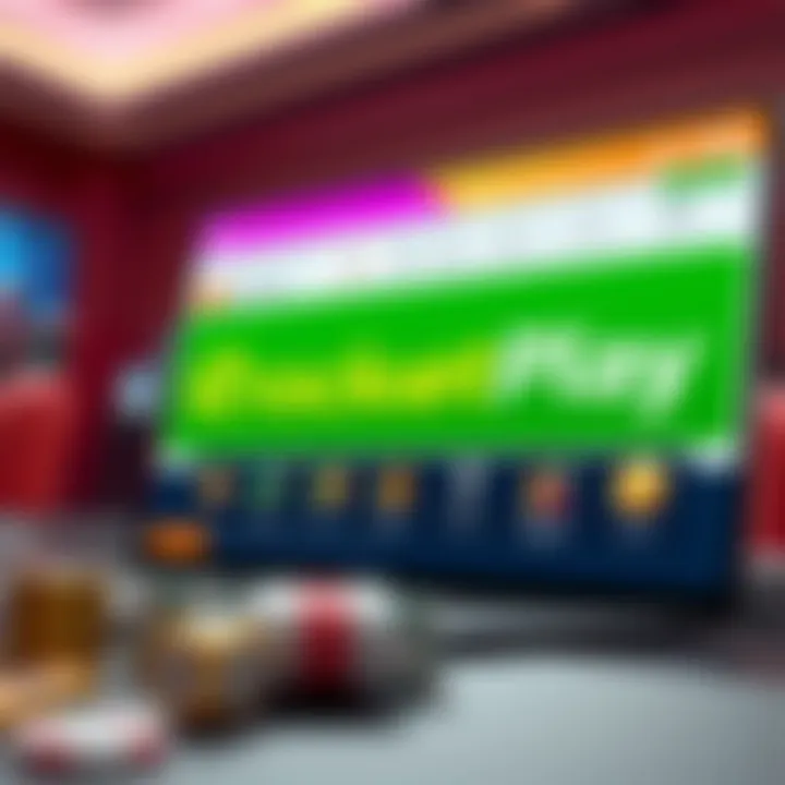 Illustration of bonuses, payment methods, and customer support features on RocketPlay