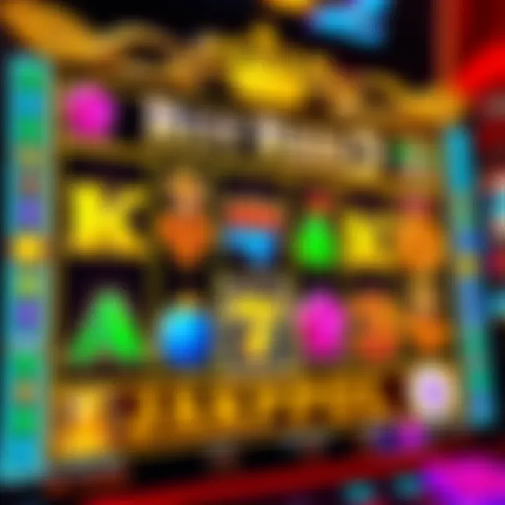Colorful slot machine reels showing various symbols and a jackpot win