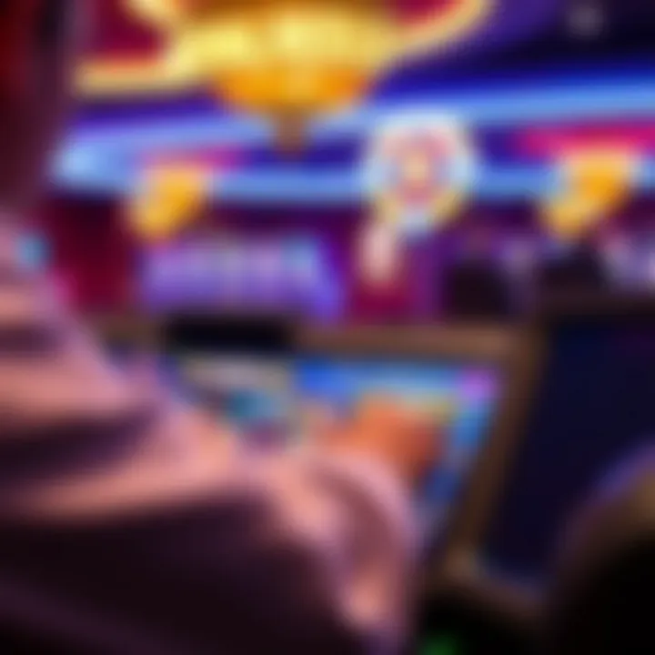 Claiming Bonuses and Making Deposits at Royal Reels Casino Player accessing welcome bonuses and depositing funds securely on Royal Reels Casino