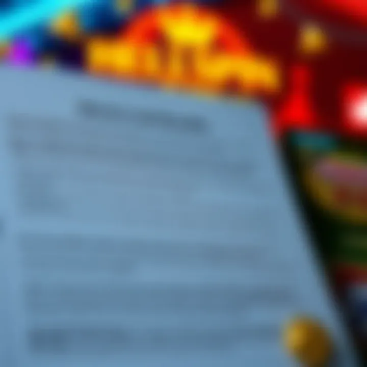 Understanding Bonus Terms and Benefits at Hellspin Graphic showing terms and conditions for online casino bonuses alongside gaming icons