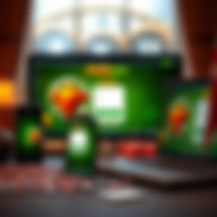 Hellspin Casino Compatibility Across Devices Responsive design of Hellspin Casino displayed on various devices including smartphone, tablet, and laptop