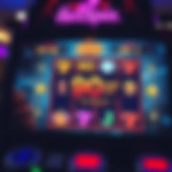 Visual Representation of Hellspin Casino No Deposit Bonus Offer Illustration showing a digital slot machine screen with bonus symbols highlighting a no deposit offer