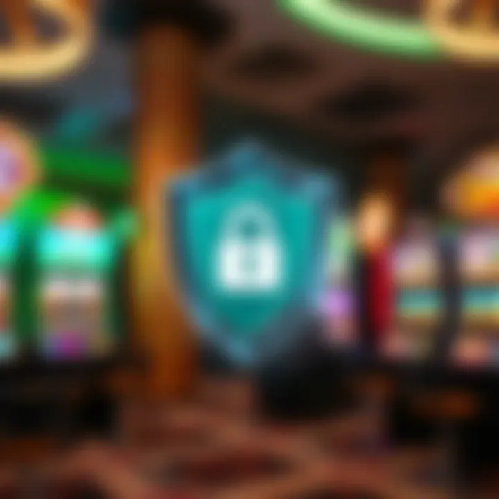Security shield icon representing safe login practices on Jackpot Jill platform