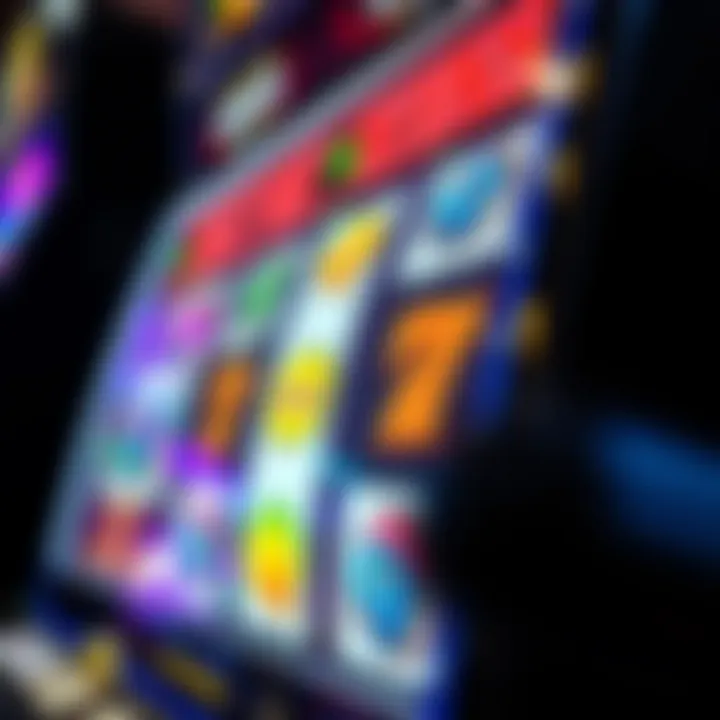 Close-up of a colorful Australian pokies machine displaying winning symbols on the spinning reels