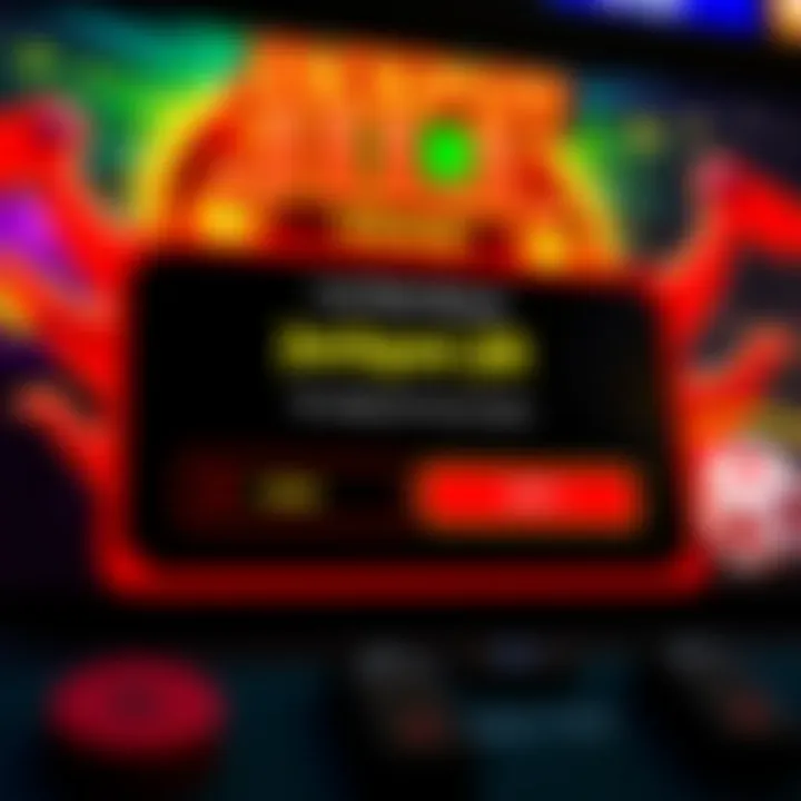 Illustration of a digital casino screen displaying a bonus code entry box with Jackpot Jill branding