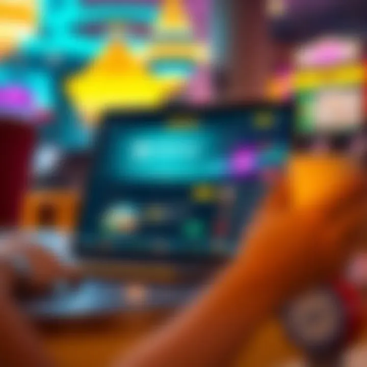 Digital illustration of a laptop screen displaying Jackpot Jill's online casino interface with promo codes highlighted