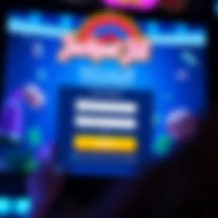 User interface showing Jackpot Jill registration page with sign-up form and welcome bonus offer