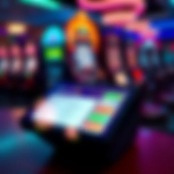 Secure payment options displayed on a digital device for online casino transactions