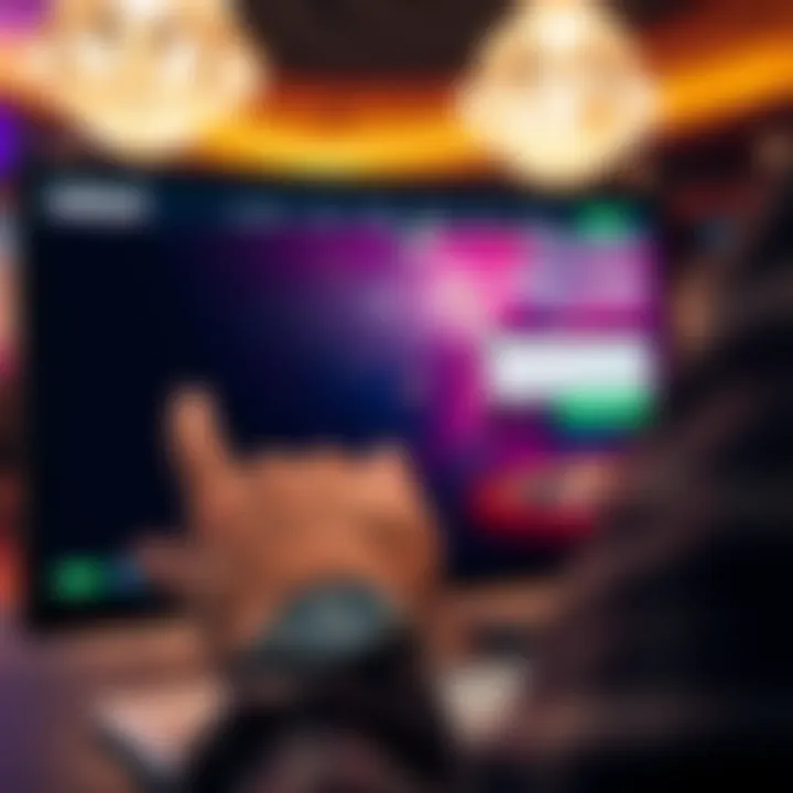 User entering secure login credentials on Hellspin Casino website