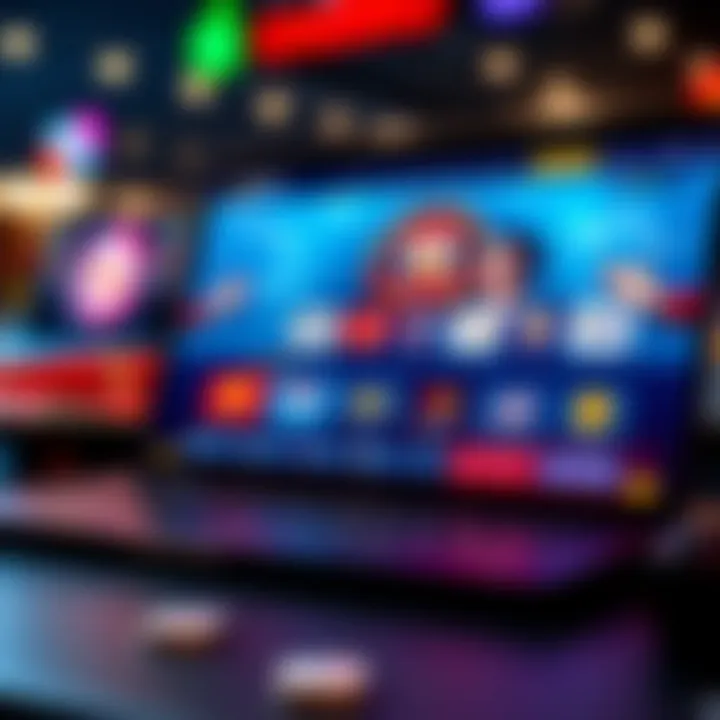 A secure online casino platform displayed on a laptop with various payment methods icons