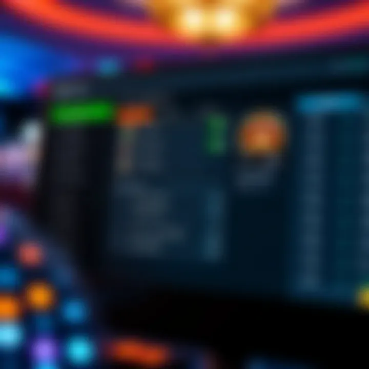 Dashboard view showing account management options and security settings in an online casino