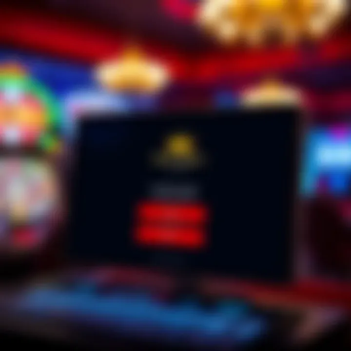 Secure login interface for Royal Reels online casino on a digital device screen