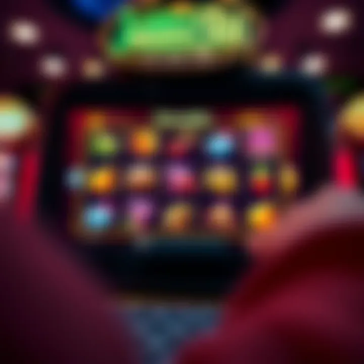 Online pokies screen displaying free spins bonus round with vibrant symbols