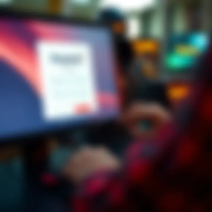 User entering login credentials on a computer screen to access PlayAmo account securely