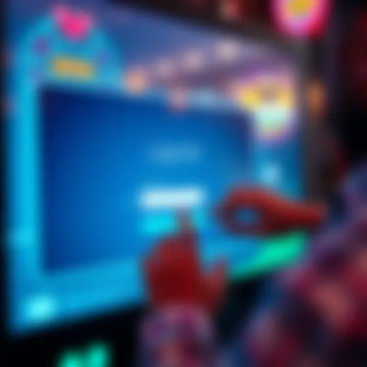 User entering credentials on an online pokies platform login screen