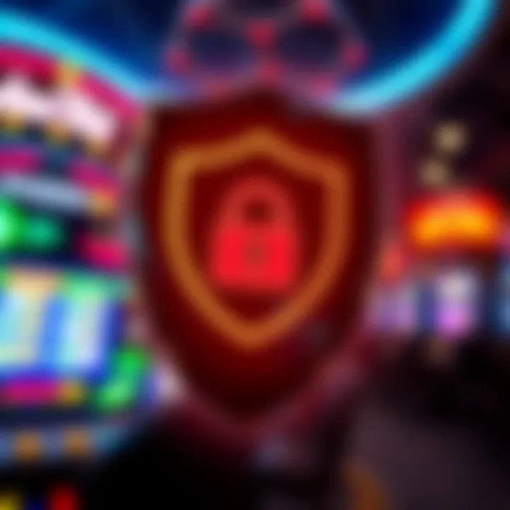 Digital shield symbolizing online security and account protection