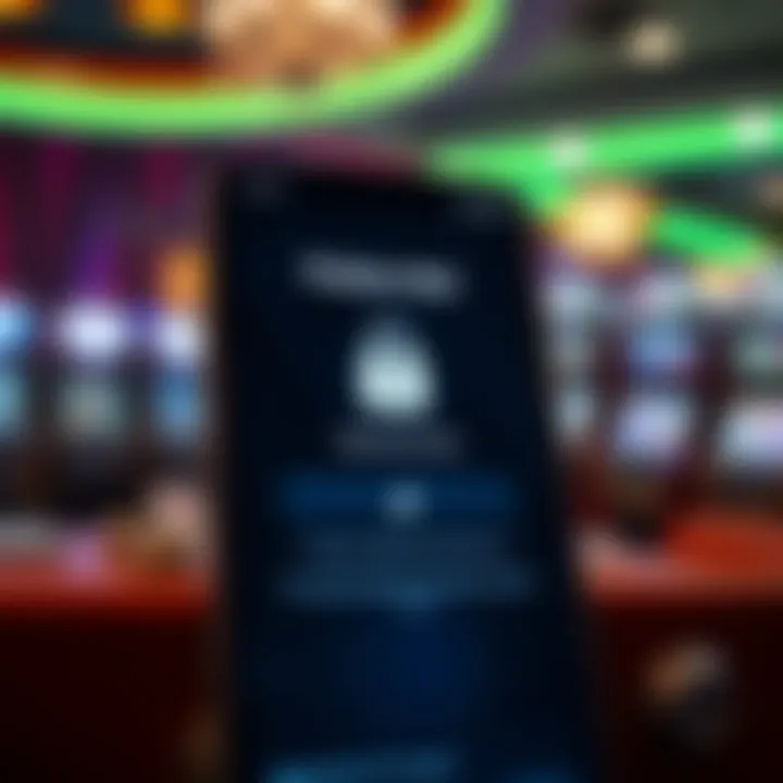 Secure login screen of the Pokies Net app highlighting security features for safe gameplay