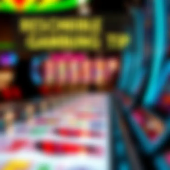 Graphic highlighting responsible gambling tips with a checklist and safe gambling icons