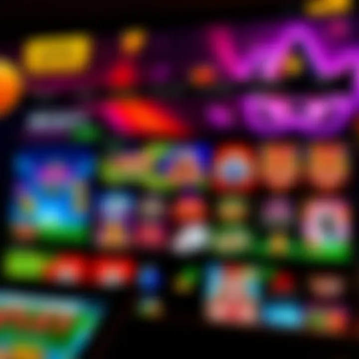 Ricky Casino Australia homepage displaying various online casino games and vibrant graphics