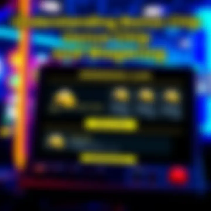 Graphic showing a gaming interface with bonus chip notifications and wagering details