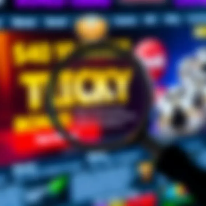 Magnifying glass highlighting key bonus terms and conditions on casino promotional screen