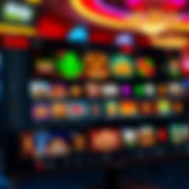 Online casino interface showing diverse game options and player dashboard