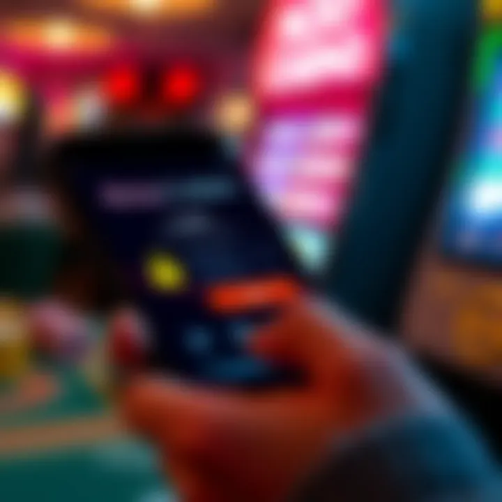 Mobile device displaying Ricky Casino login interface with secure connection icons