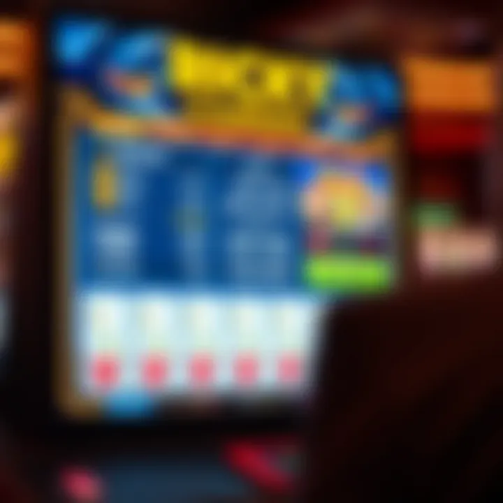 Illustration showing a digital casino interface with bonus details highlighted