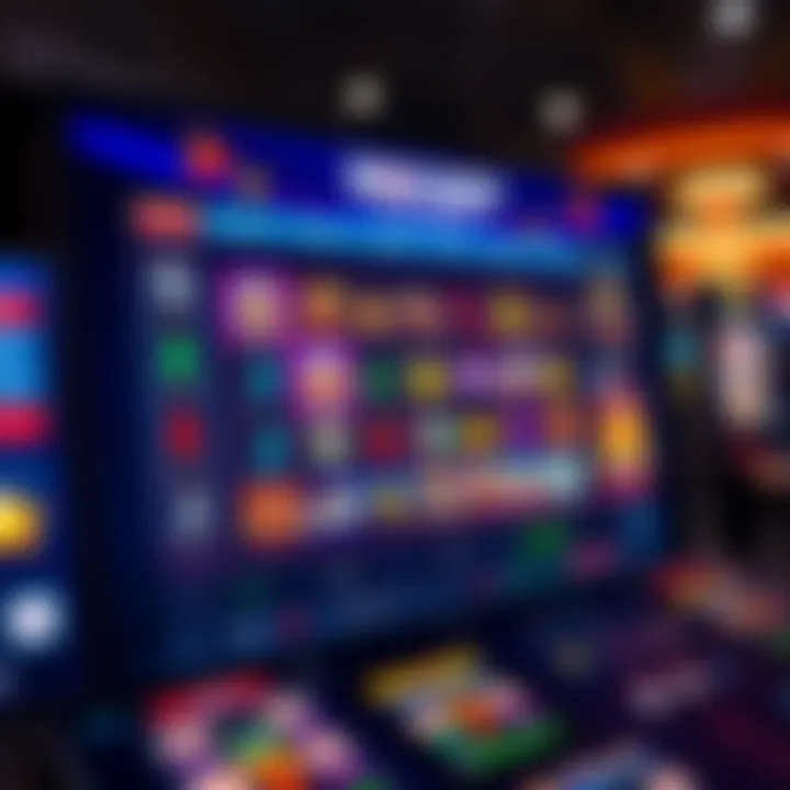 User interface displaying the Rocket casino game layout with vibrant graphics and interactive elements
