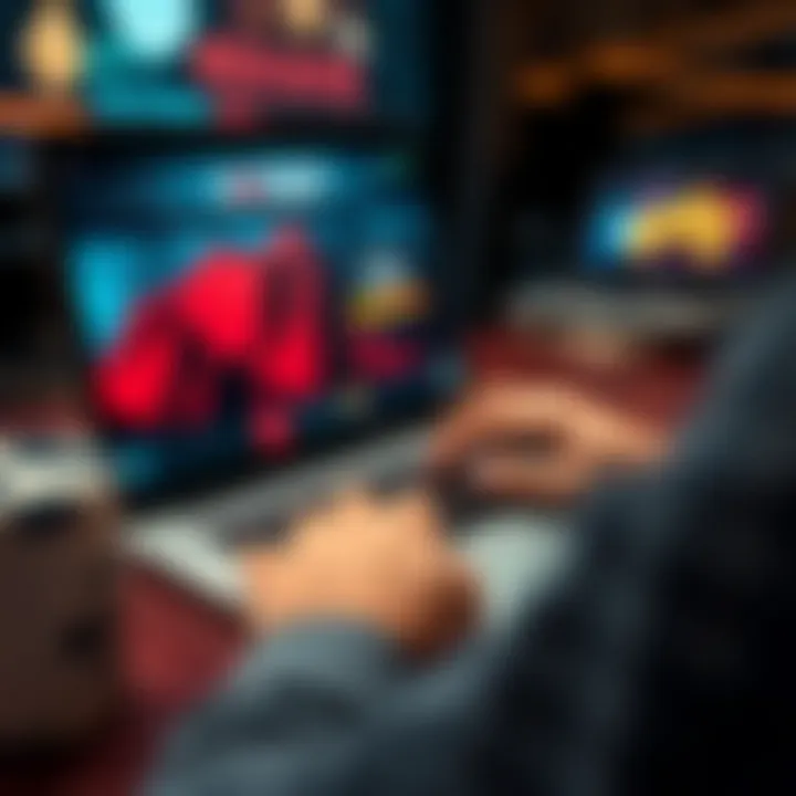 User entering login credentials on Rocket Casino website on a laptop