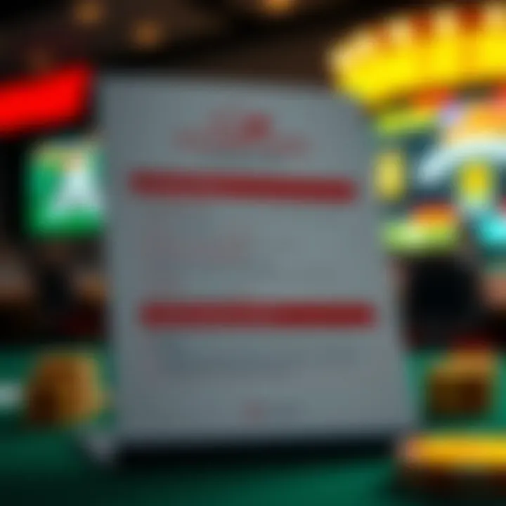 Checklist with key terms and tips for maximizing online casino promo code benefits