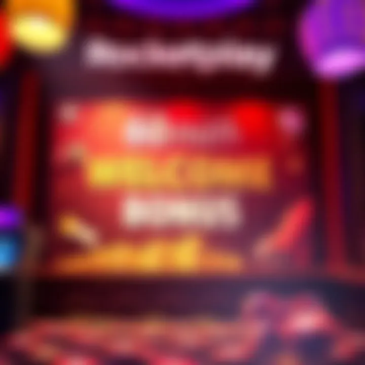 Bright casino welcome banner showcasing Rocketplay bonus offer and exciting rewards