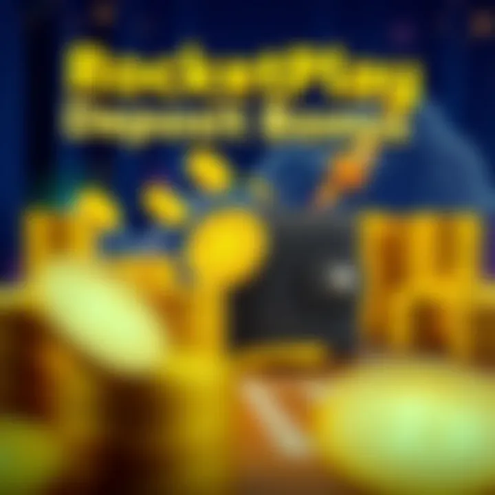 Illustration showing the concept of a deposit bonus with coins and a digital wallet