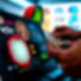 Illustration of discount codes being applied on a digital gaming platform