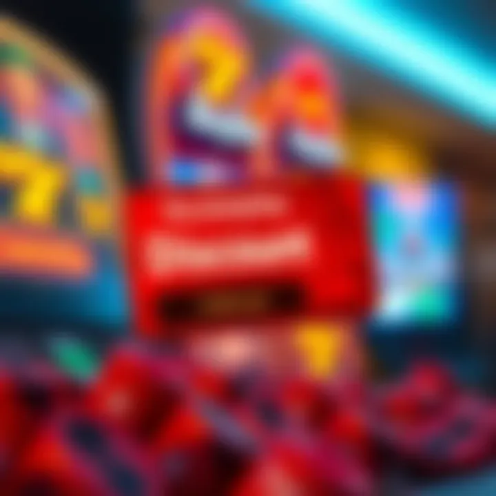 Digital coupon code representing discount offers for online gaming platform Rocketplay