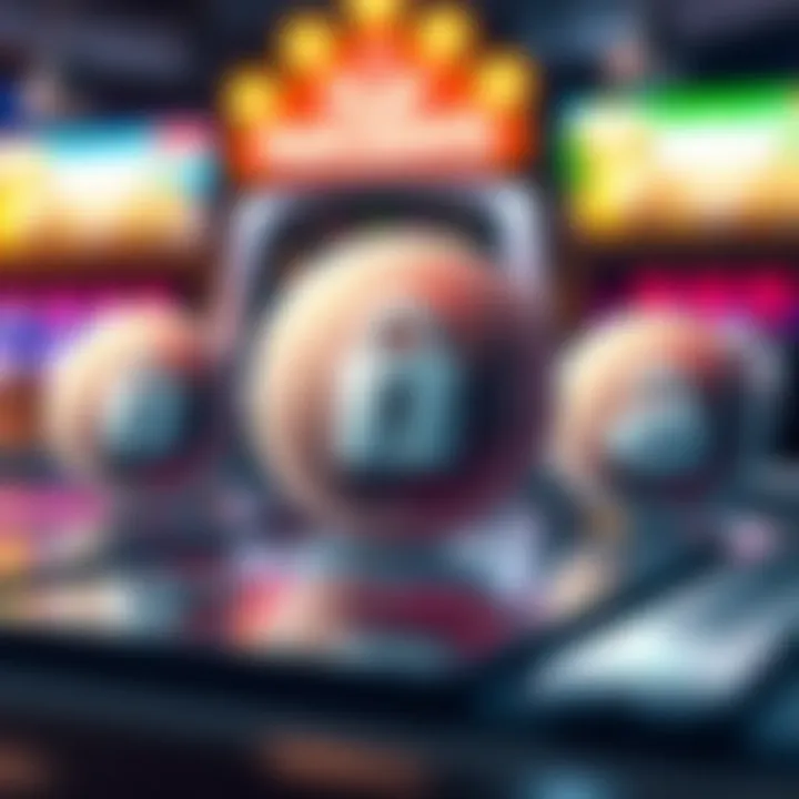 Secure payment icons with credit cards and digital wallets indicating safe transactions