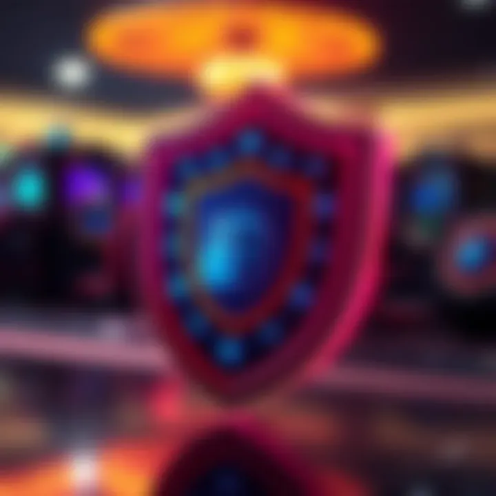 Digital security shield representing account protection measures