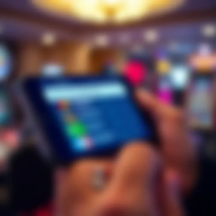 Digital payment options displayed on a mobile device for Australian online casino users