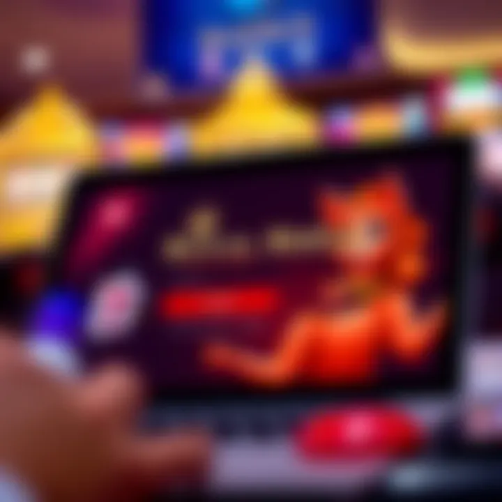 Secure login interface of Royal Reels Casino on a digital device