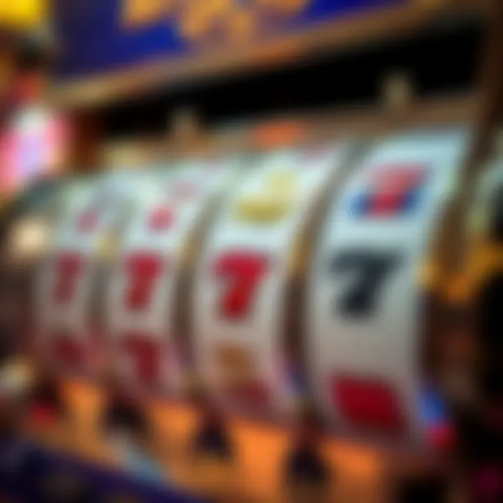 Classic slot machine reels featuring traditional casino symbols like cherries and sevens