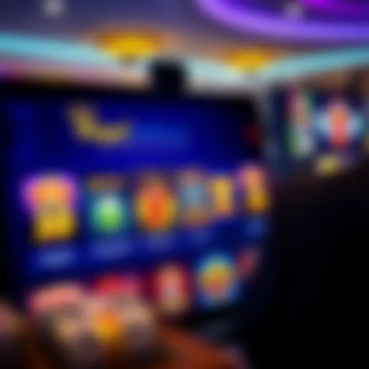 Online casino interface displaying various slot games and jackpot amounts