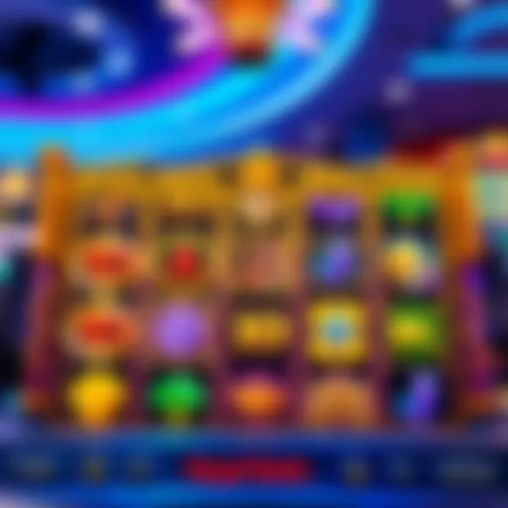 Interface of Royal Reels slot game showing reels and colorful symbols