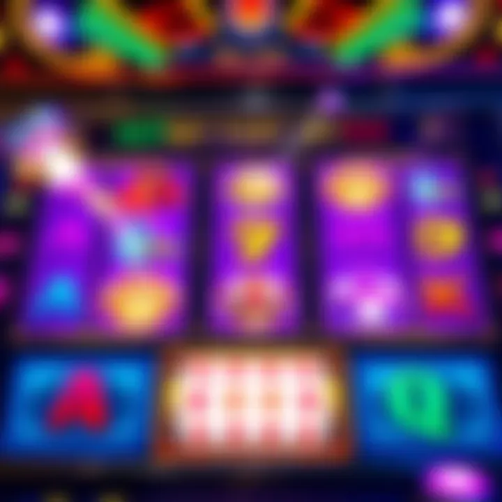 Colorful symbols and bright lights on the Royal Reels slot machine interface