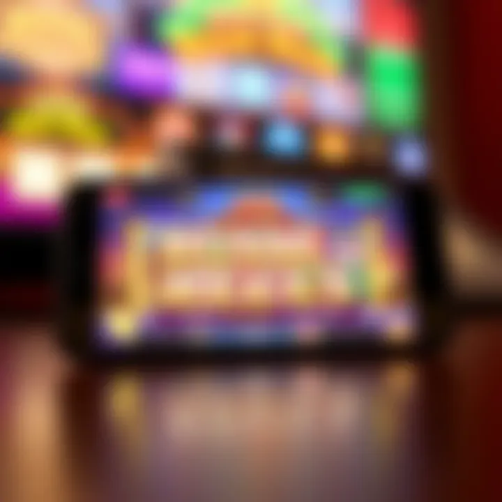 Mobile device displaying the Royal Reels slot game interface